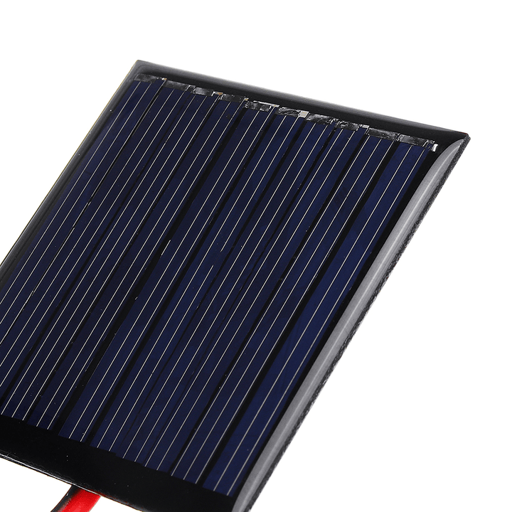 LEORY 0.25W 5V 45*45Mm Mini Polysilicon Solar Panel Epoxy Board with Wire - MRSLM