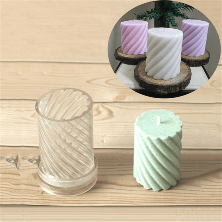 Candle Mold Plastic Spiral Shape DIY Craft Tool for Wax Candle Mould Making - MRSLM