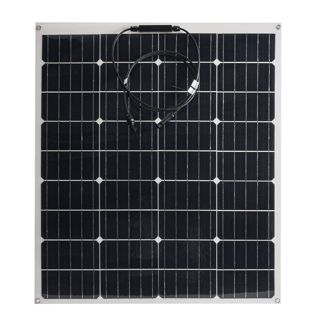 100W 18V Highly Flexible Monocrystalline Solar Panel Tile Mono Panel Waterproof - MRSLM