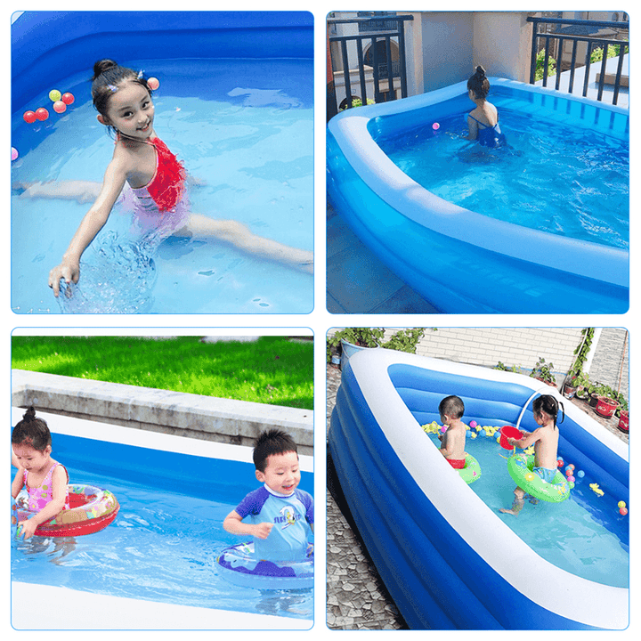 305*185*72Cm Inflatable Swimming Pool Outdoor Garden Swimming Pool Portable Inflatable Pool - MRSLM