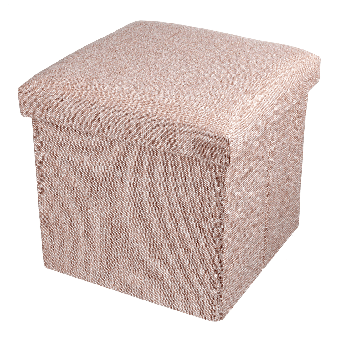 Multifunctional Foldable Cotton Storage Stool Bench Box Small Sofa Minimalist Artistic Style Kid Chair Foot Stool - MRSLM