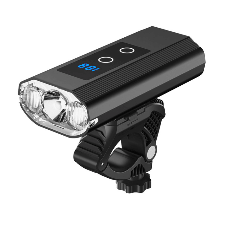 BIKIGHT XTE+XPG Bike Headlamp 1200Lm 5 Modes USB Rechargeable Bicycle Front Frame Lamp with 6000Mah Power Bank - MRSLM