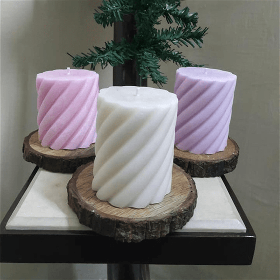 Candle Mold Plastic Spiral Shape DIY Craft Tool for Wax Candle Mould Making - MRSLM