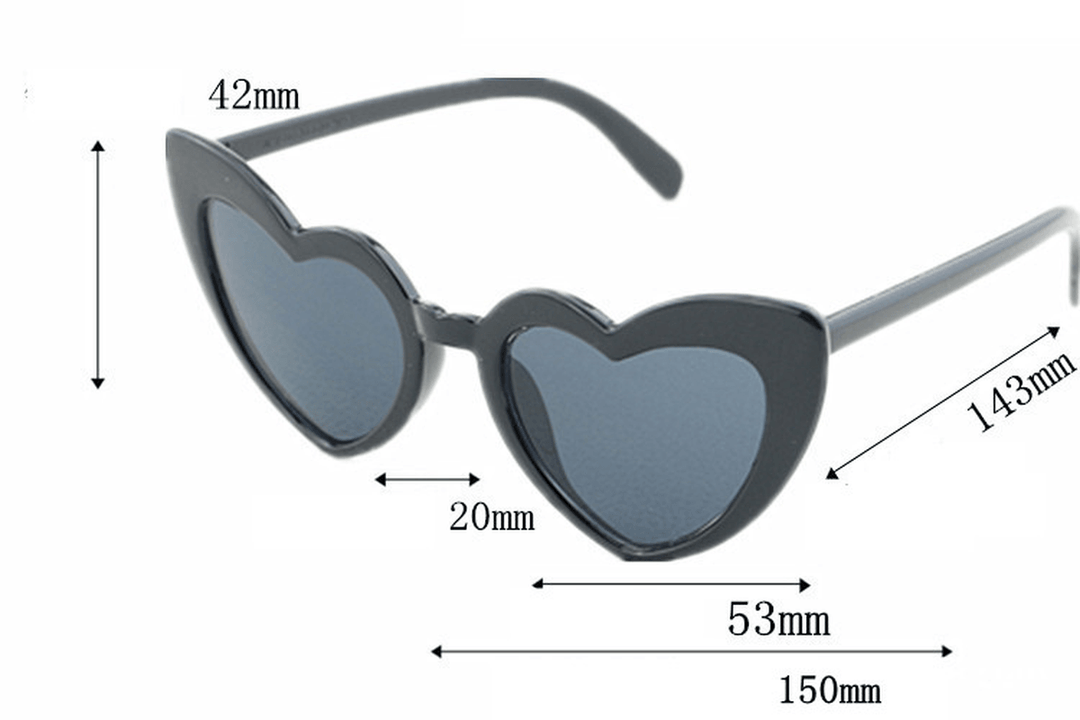 Fashionable Cute Heart-Shaped Ladies Sunglasses - MRSLM