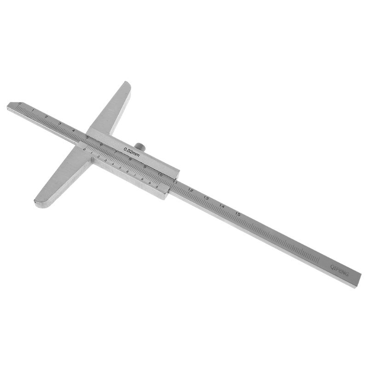 NEW High Quality 150Mm 200Mm 300Mm Depth Vernier Caliper 0.02Mm 0-150Mm 0-200Mm 0-300Mm Depth Gauge Depth Measuring Tool - MRSLM