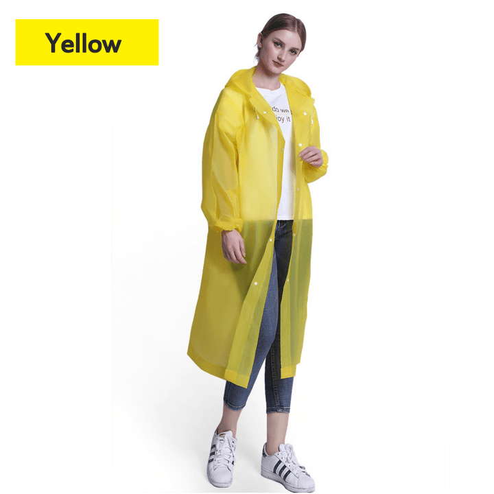 Non-Disposable Stylish Adult Lightweight Hooded Raincoat Breathable Tourism Outdoor Raincoat Environmental Protection Rainware Slicker Mackintosh - MRSLM