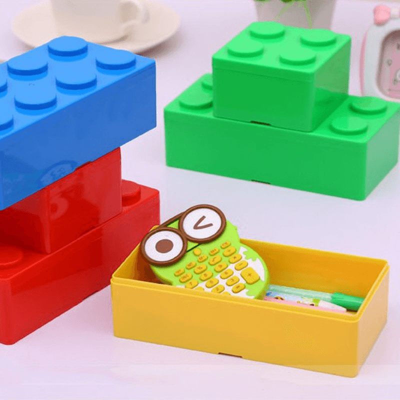 Mini Handy Plastic Jigsaw DIY Superposition Overlay TV Remote Control Cosmetic Bottles Storage Box - MRSLM