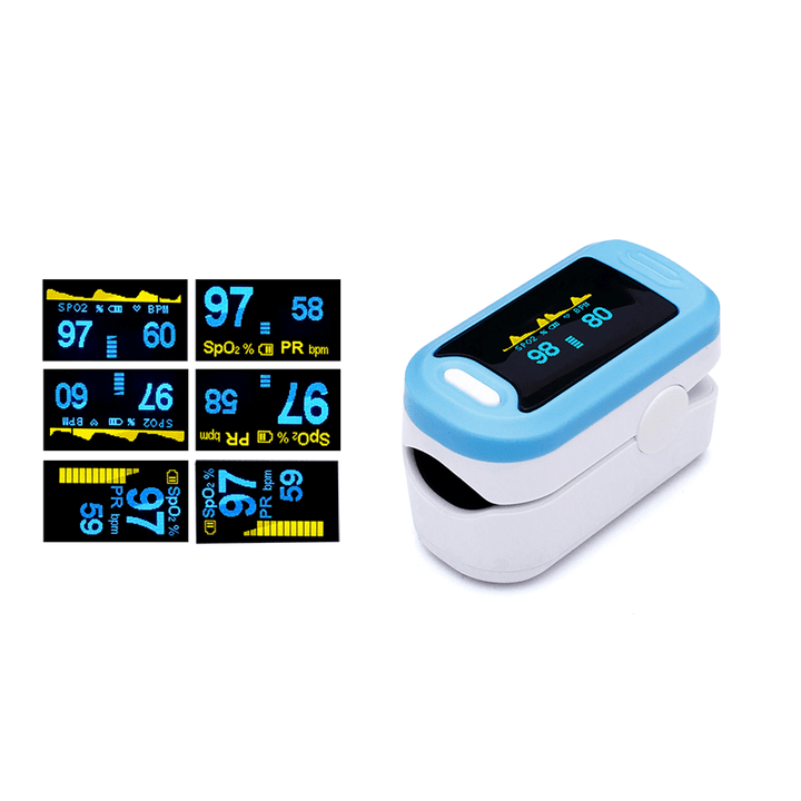 BOXYM YK-81A OLED Portable Finger-Clamp Pulse Blood Oximeter Monitor Spo2 Blood Oxygen Saturometro Pulse Oximetro Monitor - MRSLM