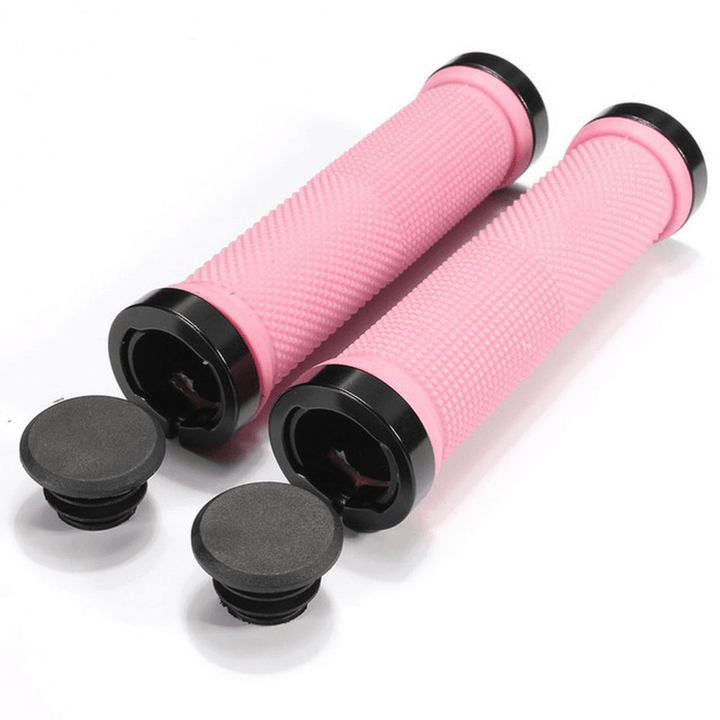 Bicycle Handlebars Silicone Anti-Slip Comfortable Cycling Handle Grip with Alloy Lockable MTB Road Bike - MRSLM