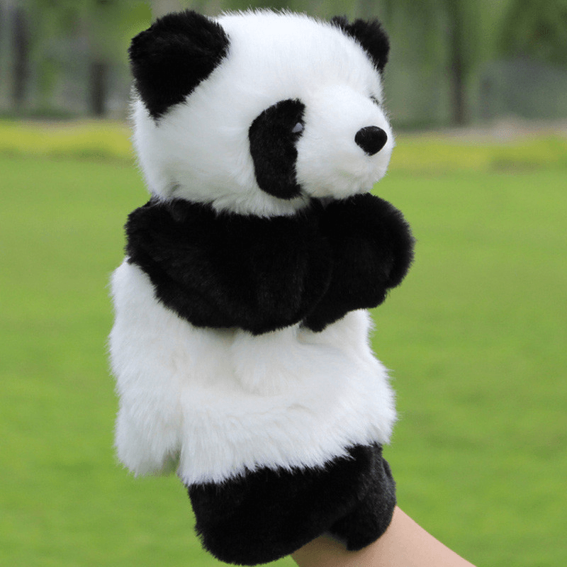 Baby Plush Toys Cute Cartoon Panda Hand Puppet Baby Kids Doll Plush Toy Hand Puppets Children Story - MRSLM