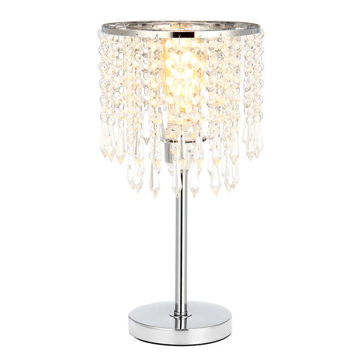 Crystal Table Pendant Lamps Bedroom Modern Wedding Decoration Dimmable Desk Lamp for Bedside Living Room Lighting - MRSLM