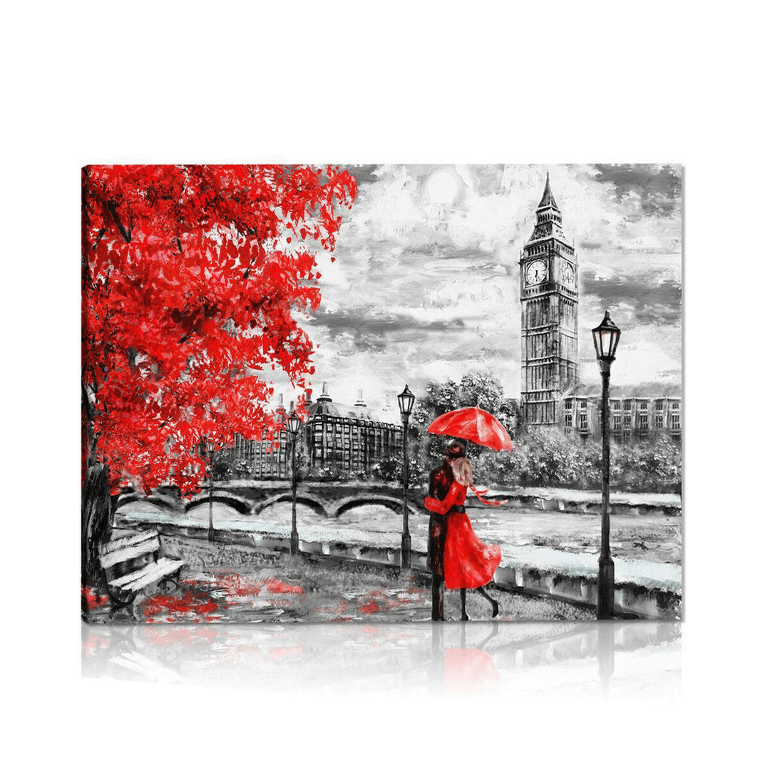 Unframed London Big Ben Lover Canvas Paintings Print Home Wall Picture Home Decor - MRSLM