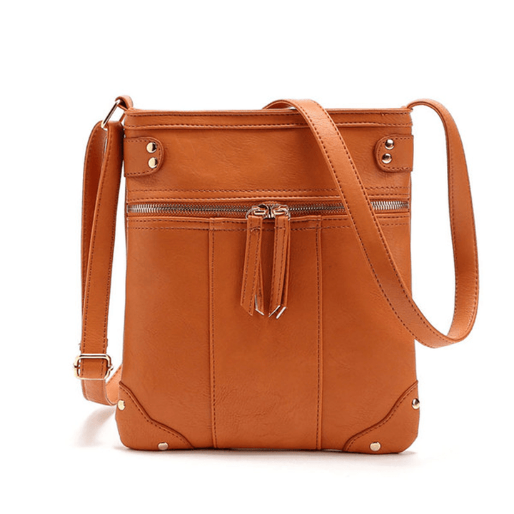 Women Vintage Messenger Bags Girls Casual Shoulder Bags Retro Crossbody Bags - MRSLM