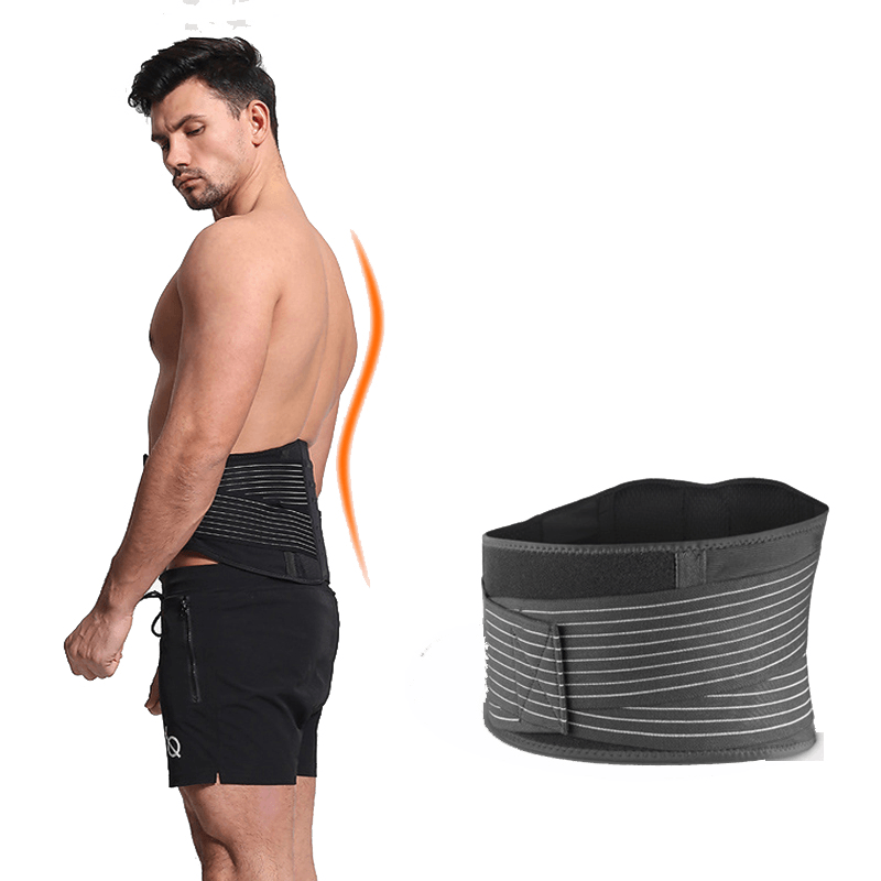 AOLIKES Waist Support Adjustable Weightlifting Waist Belt Sports Fitness Waist Protector - MRSLM