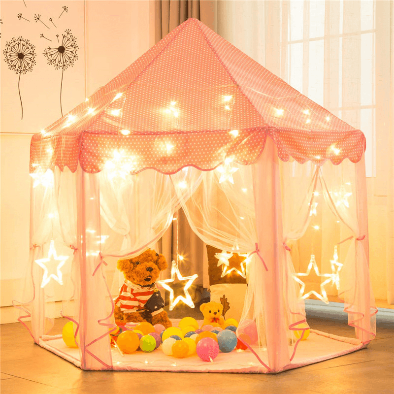 Children'S Hexagonal Princess Castle Tent - MRSLM