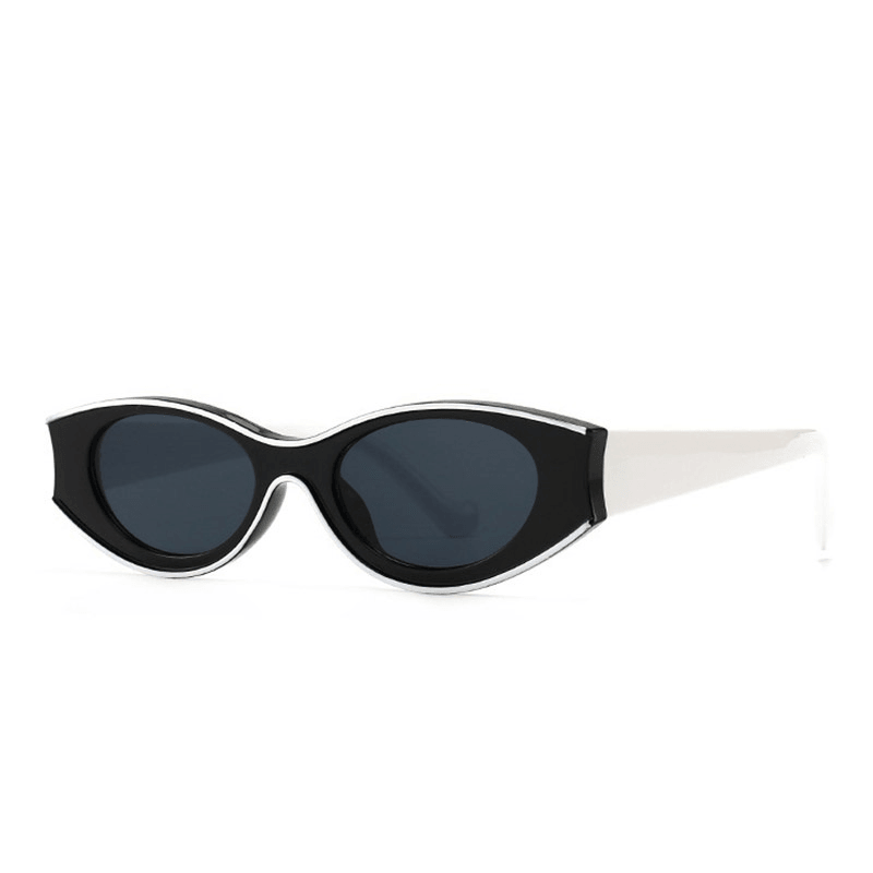 Cat Eye Retro Oval Dot Paint Sunglasses - MRSLM