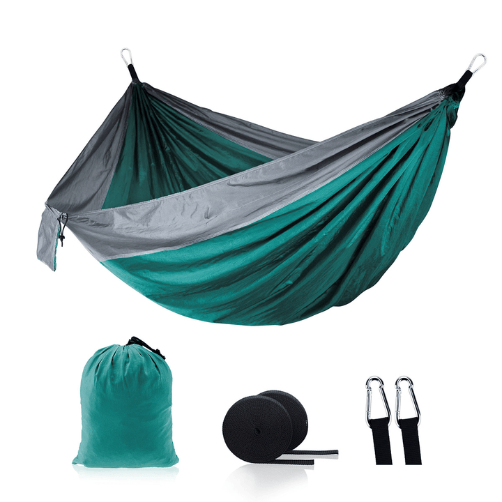 2 Person Double Hammock Hanging Bed Garden Swing Outdoor Camping Travel - MRSLM