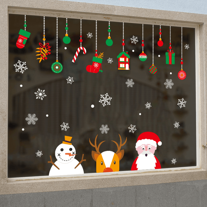 Miico XH9294 Christmas Sticker Home Decoration Sticker Window and Wall Sticker Shop Decorative Stickers - MRSLM