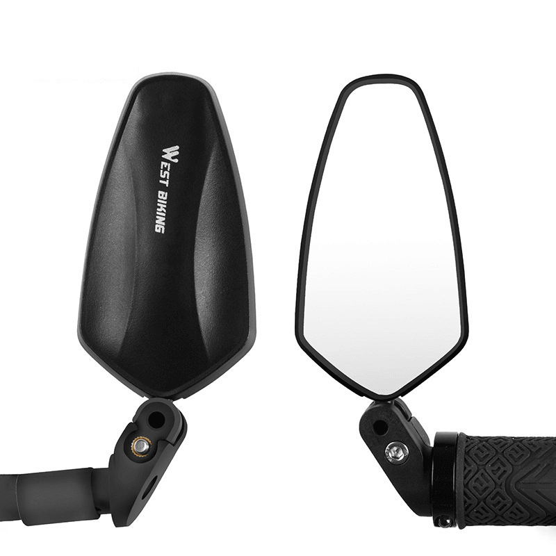 WEST BIKING Bike Mirrors 360 ° Adjustable Mirrored Mountain Bike Mirrors Foldable Nylon PA/PP Mirrors Equipment - MRSLM