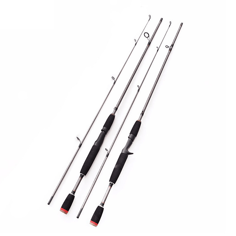 ZANLURE 1.8M 2.1M 2 Segments Fishing Rod Glass Steel Spinning Casting Fishing Pole - MRSLM