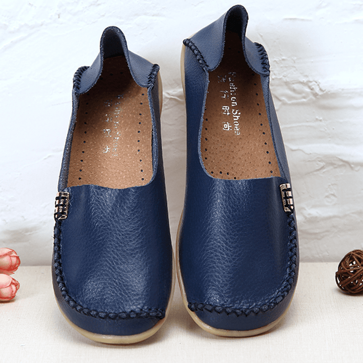 US Size 5-13 Women Flat Shoes Casual Comfortable Outdoor Slip on Loafers - MRSLM