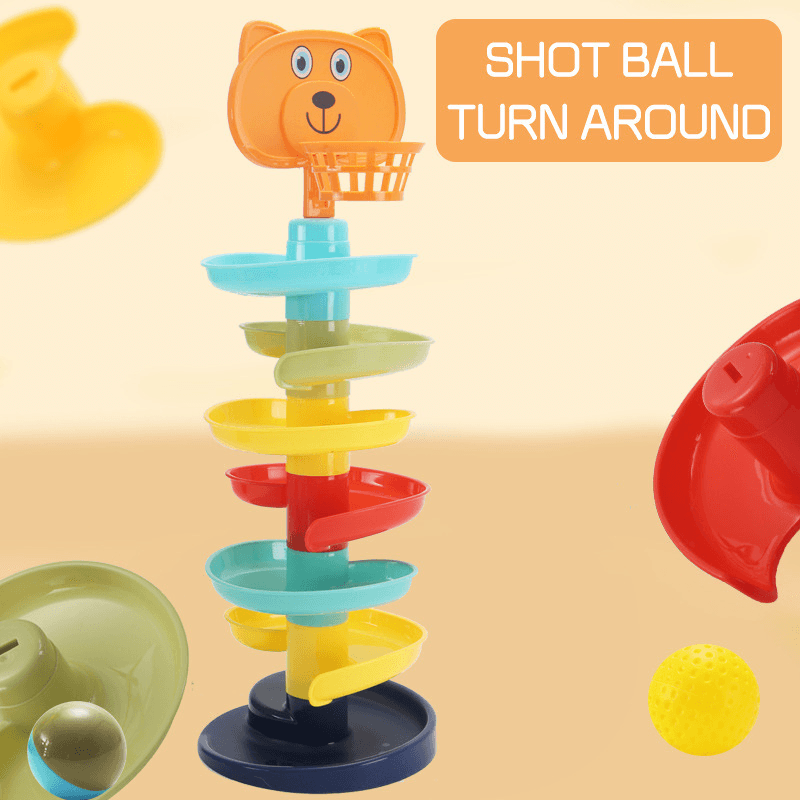 Turn around and Play Fun Slides, Rolling Balls, Early Education Toys - MRSLM