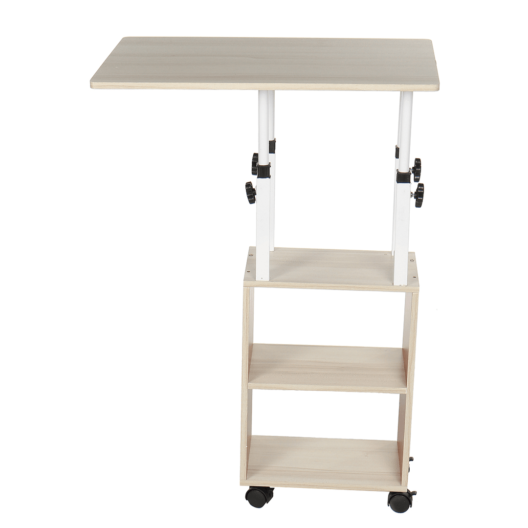 Bedside Table Movable Simple Small Table Bedroom Home Simple Student Lifting Dormitory Table for Home Office - MRSLM