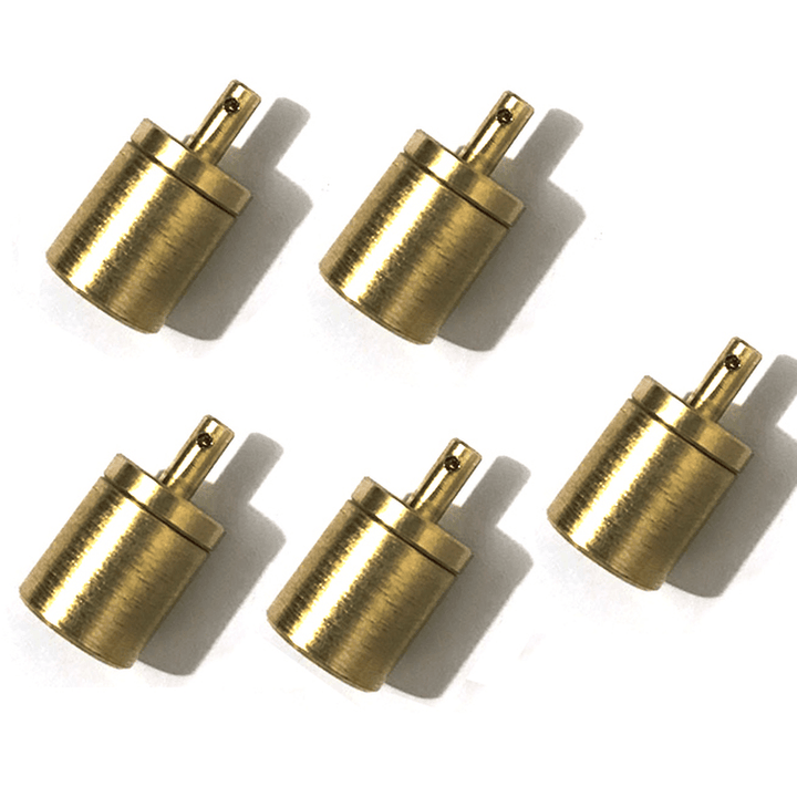 5 Pcs Brass Outdoor Stove Converter BBQ Gas Cylinder Burner Tank Regulator Valve Refill Adapter Camping Picnic - MRSLM