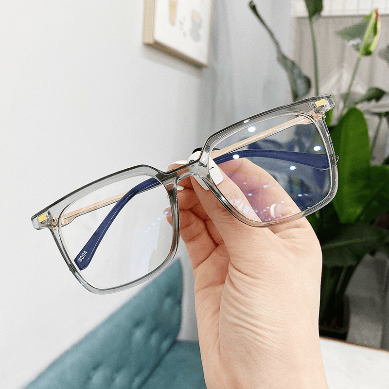 Plain Glasses, Square Glasses Frame, All-Match Myopia Glasses Frame - MRSLM