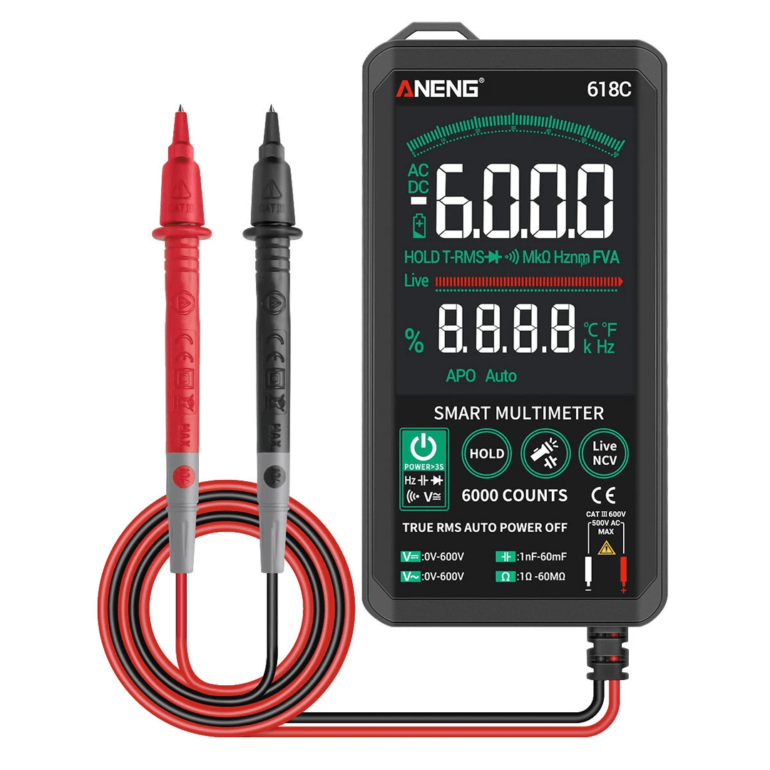 ANENG Smart Touch Digital Multimeter LCD Ohmmeter Auto Tester Voltmeter RMS - MRSLM