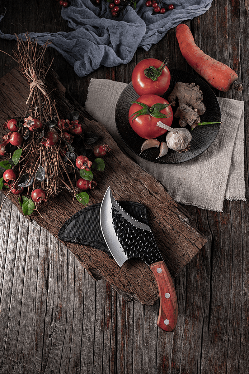 MCD73 Stainless Steel Kitchen Knife Bone Chopping Cleaver Knife Chopper Outdoor Multi-Function Cleaver Bone Chopping Knife - MRSLM