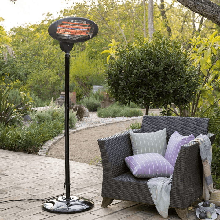 Outdoor Patio Electric Heater 3-Modes Winter Heaters with Overheat Protection for Camping Courtyard Garage 1500W/2000W - MRSLM