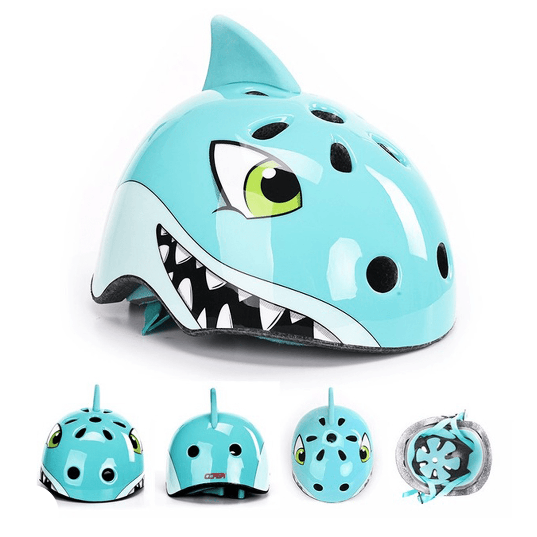 Cartoon Kids Animal Bike Safety Helmet Children Eps Bicycle Skating Protetive Helmets Outdoor Sport Protetive Accessories - MRSLM