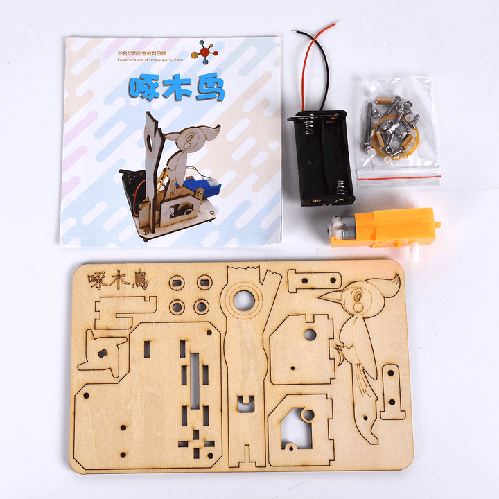 DIY Woodpecker Intelligence Training Model Blocks Toys - MRSLM