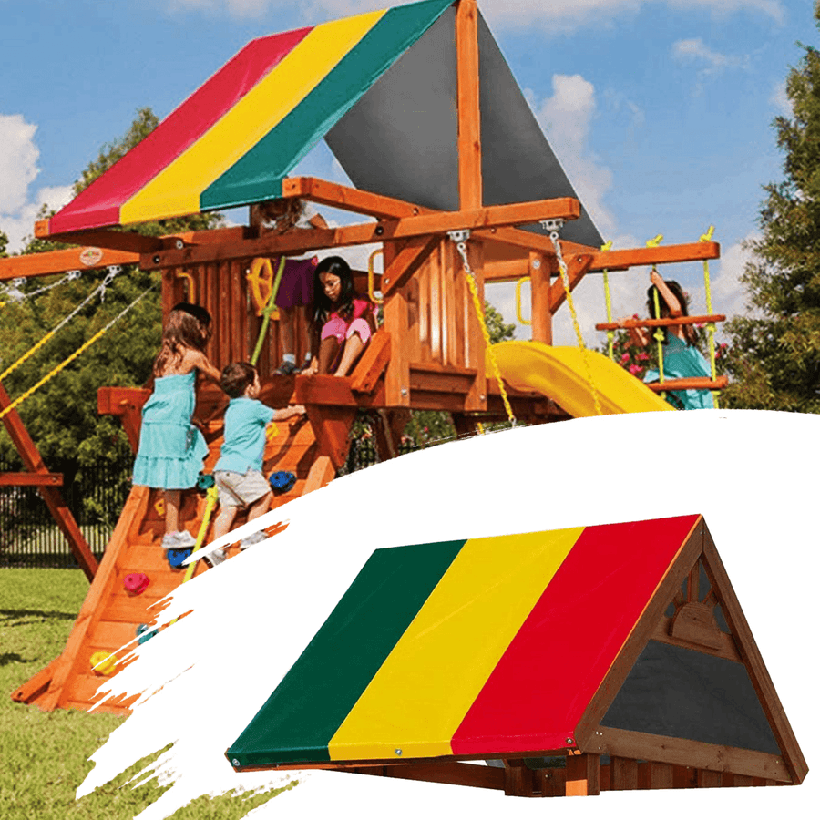 Roof Awning Children Swing Sun Protection Canopy Waterproof Tarp Roof Amusement Park - MRSLM