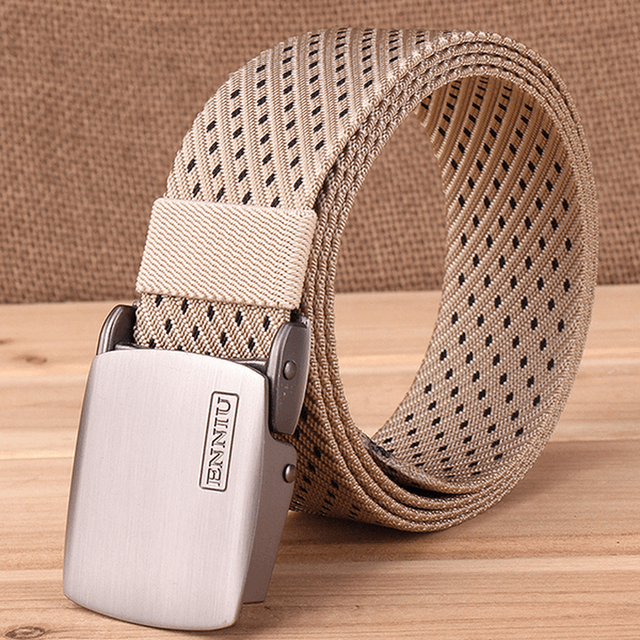 Canvas Web Belts for Men with Alloy Automatic Buckle - MRSLM