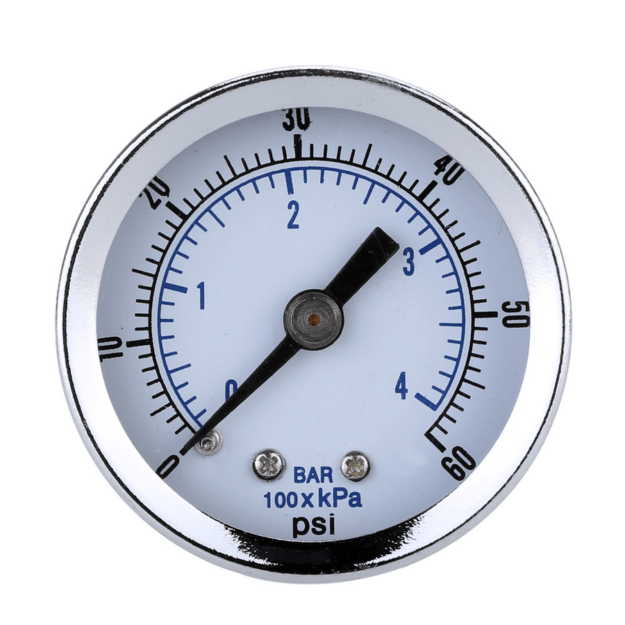 TS-Z51 0-60PSI Pressure Gauge 40Mm 1/8 Inch NPT Mini Pressure Gauge Air Compressor Hydraulic Vacuum Gauge Manometer Pressure Tester - MRSLM