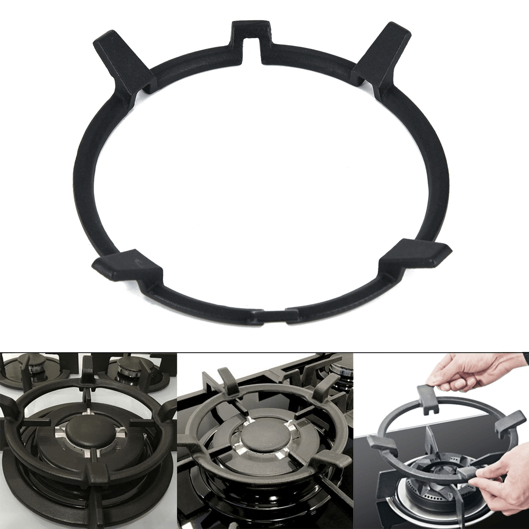 Universal Cast Iron Wok Support/Stand for Burners Fits 99% Gas Hobs and Cookers Kitchen Storage Rack - MRSLM