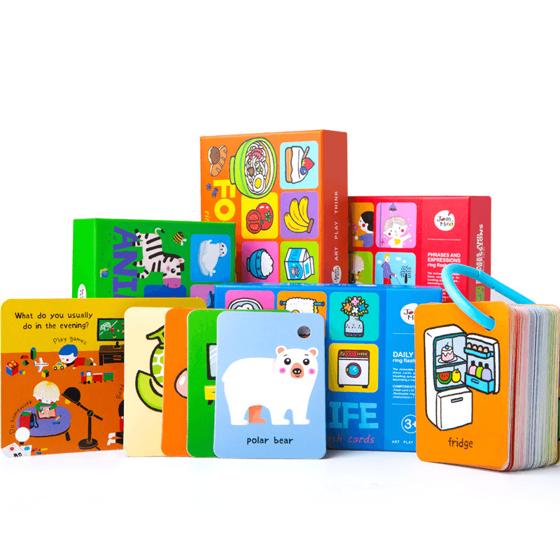 Baby Early Education Teaching Aids Puzzle Memory Card Kindergarten Word Recognition Toy - MRSLM