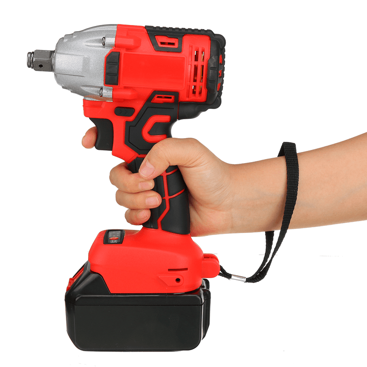 330NM 3000RPM Electric Cordless Brushless Impact Wrench W/ 1 or 2Pcs Battery & 5Pcs Sockets - MRSLM