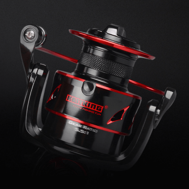 Kastking 3000/4000/5000/6000 Spinning Fishing Reel 10+1 Bearings 8/12Kg Front and Rear Drag System 5.1:1 Gear Ratio Fishing Coil - MRSLM