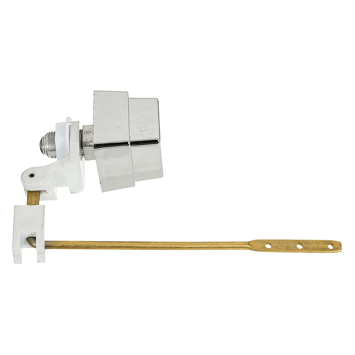 Push Botton Side Mount Toilet Tank Lever Flush Handle Brass Arm Fits Most Toliet - MRSLM