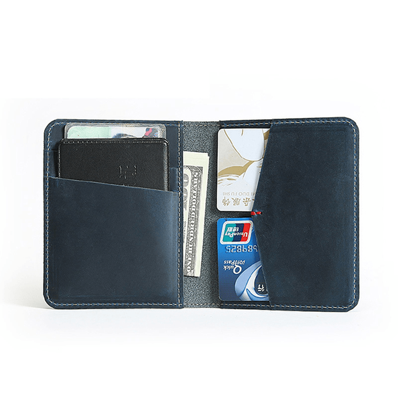 Men Genuine Leather Multi-Function Driver'S License Wallet Holder - MRSLM