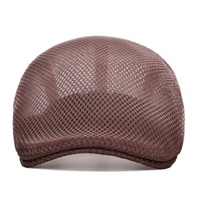 Mesh Adjustable Newsboy Beret Ivy Flat Cap - MRSLM