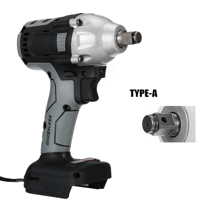 Gray Cordless Brushless Impact Wrench Drill Drive Machine for Makita 18V Battery - MRSLM