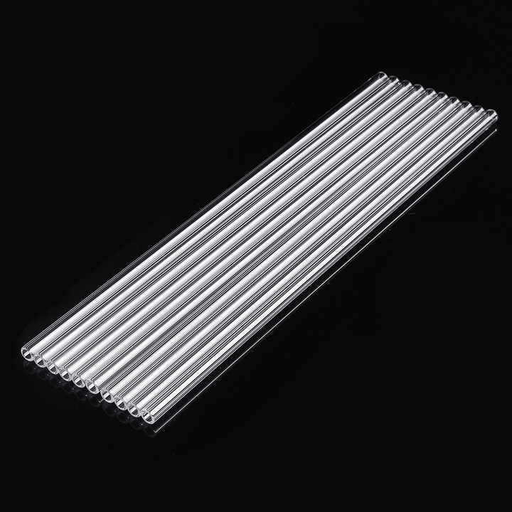 10Pcs 300X7X1Mm Length 300Mm OD 7Mm 1Mm Thick Wall Borosilicate Glass Blowing Tube Lab Factory School Home Tubes - MRSLM