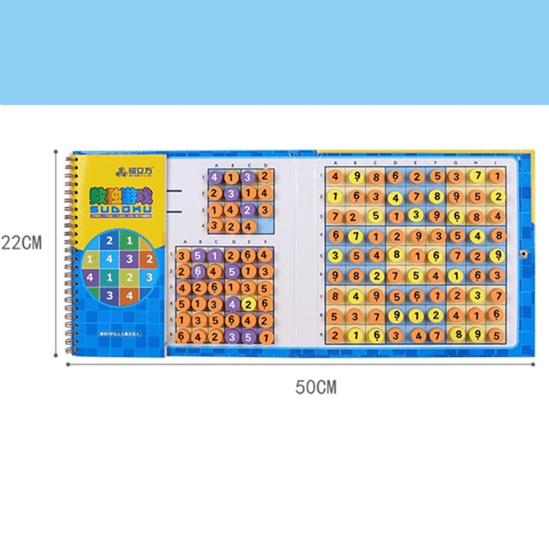 Magnetic Children''S Jiugongge Intelligence Sudoku Game Chessboard Number Beginner Primary School Students Training Thinking Puzzle Toys - MRSLM