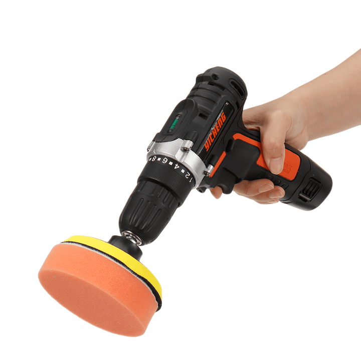 12V Cordless Electric Car Polisher Sander Polishing Machine Adjustable M10/M14 for Cars Boats Trucks - MRSLM