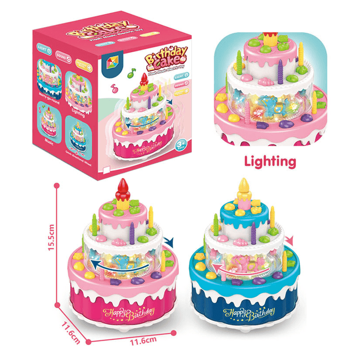 Children'S Birthday Cake Universal Light Music Toy - MRSLM