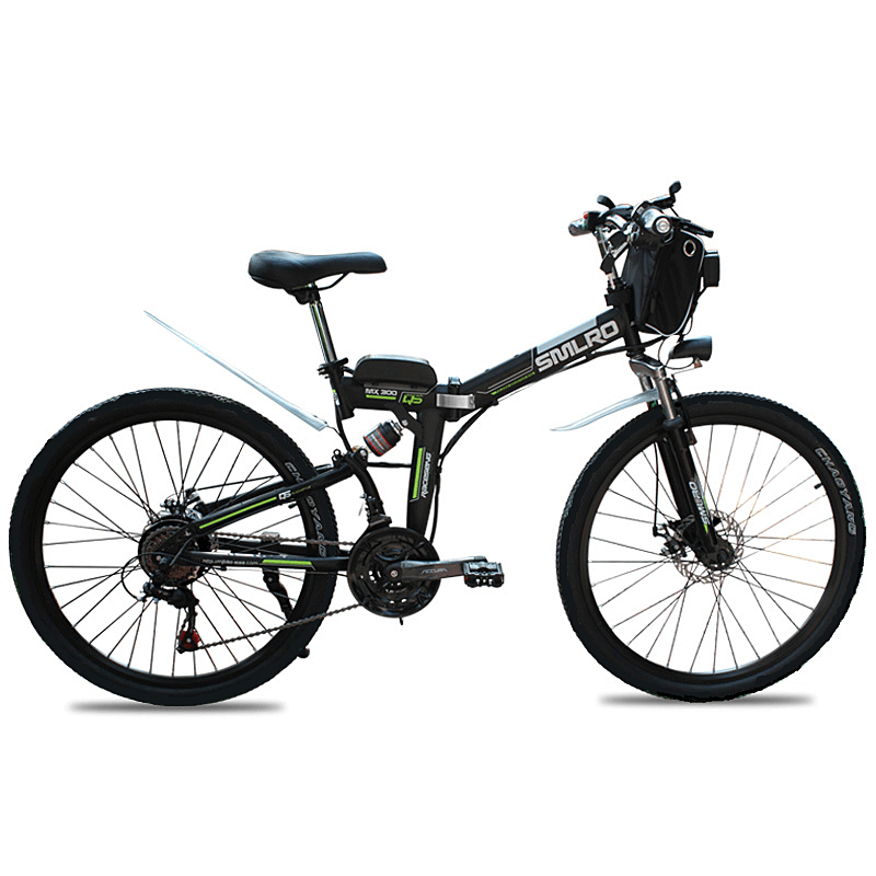 SMLRO MX300 48V 10Ah 350W 26In Electric Bike Bicycle 35Km/H Max Speed 70Km Max Range IP54 Waterproof E Bike - MRSLM